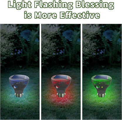 Mole Repellent Solar Powered,Gopher Repellents,Solar Powered Waterproof Vole Repellent, Flash&Vibration is Suitable for Lawn, Courtyard and Outdoor Mole Deterrent for Yard