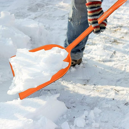 Ashman Plastic Snow Shovel with Durable Multi-Purpose Snow Plastic Shovel (2 Pack)