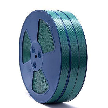 Heavy Duty Packaging 3pcs 5/8"(16mm) x 0.35" x 330'Light green Industrial-Grade Polyester(PET)Strapping Roll,Pallet Strap Coil for packaging strapping tool- 1400 lbs Break Strength(990ft Green)