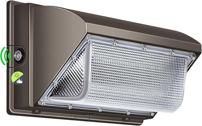 LED Wall Pack Light 120W Dusk to Dawn Photocell 5000K 18000LM LED Outdoor Flood Security Lights 110V-277V Commercial and Industrial Building Wall Mount Exterior Lighting for Garage Yard Barn