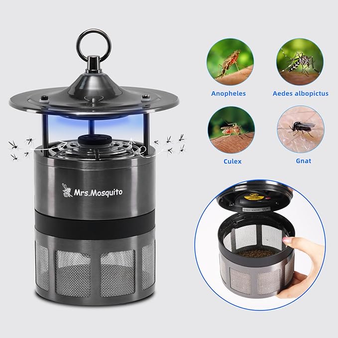 MM400 Trap + MAXTTRAC Lure: Premium Quality snags Mosquitoes, gnats, midges Across ½ Acre—3-Year Guarantee, Lures Blood-Suckers efficiently
