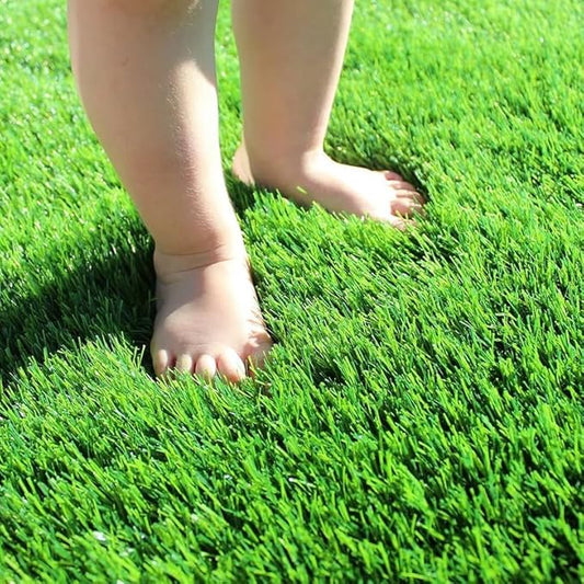 Artificial Grass Turf 15FTx75FT, 1.38" Pile Height Realistic Synthetic Grass, Indoor Outdoor Pet Faux Grass Astro Rug Carpet for Garden Backyard Patio Balcony