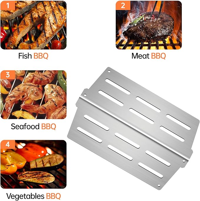 Grill Replacement Parts for Weber Genesis 300 Series Flavorizer Bars Heat Deflector Burner Tube Set Kit for Weber Genesis Grill Parts E310 E320 E330 EP310 EP320 EP330