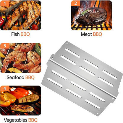 Grill Replacement Parts for Weber Genesis 300 Series Flavorizer Bars Heat Deflector Burner Tube Set Kit for Weber Genesis Grill Parts E310 E320 E330 EP310 EP320 EP330