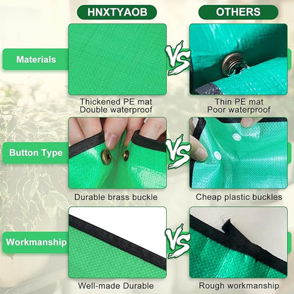 3 PCS 39.5"x 31.5" Large Repotting Mat for Indoor Plant Transplanting and Mess Control Thickened Waterproof Potting Mat Foldable Potting Tray Gardening Mat