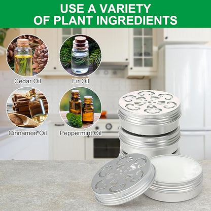 4 Pack Mouse Repellent with Peppermint Oil - Natural Rodent Repellent for 24/7 Protection in House, Car, Garage & Attic,Human & Pet Safe