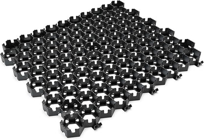 Standartpark Vodaland Permeable Pavers - HexPave Grass & Gravel Permeable Paver System - 100% Recycled PPE Plastic Pavers, Handles 27,000 lbs, 1" Depth, 1450 s.f / 488 Units