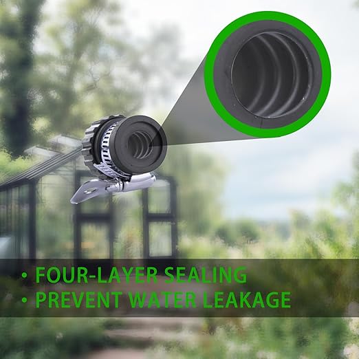 240-Ft Drip Irrigation Kit Automatic Garden Watering Plant System Kit, Greenhouse Irrigation Kit, Patio Sprinkler System for Outdoor Raised Bed Plants with 1/2in,1/4in Hose