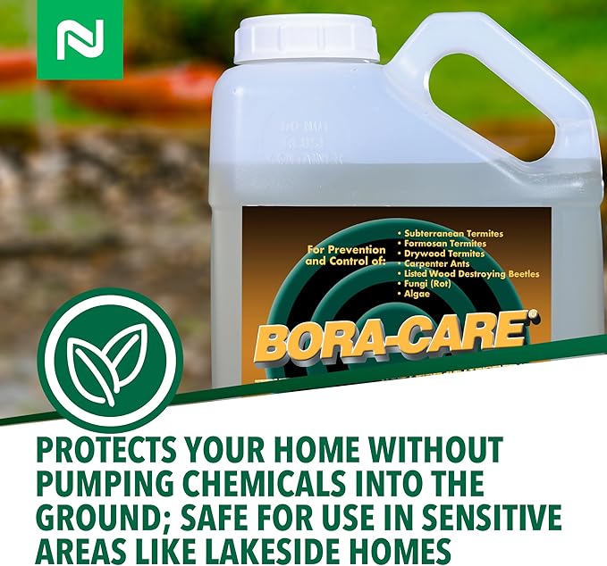 Bora-Care Termiticide Insecticide and Fungicide Concentrate, Wood Treatment for Termite and Beetle Prevention, 1 Gallon