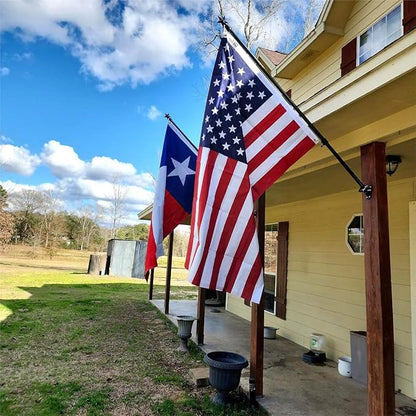 American US Flag 5x8 FT 100% Made in The USA- Heavy Duty Vibrant Colors Double Sided United States Flag with 3 Brass Grommets for Home/Company/Indoor Outdoor Decoration (FMAA Certified)