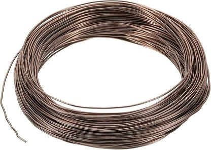 PATIKIL 1.5mm x 169ft Bonsai Training Wire,Floral Wire Stems Anodized Aluminum Tree Wire for Gardening Branch Fixing,Brown
