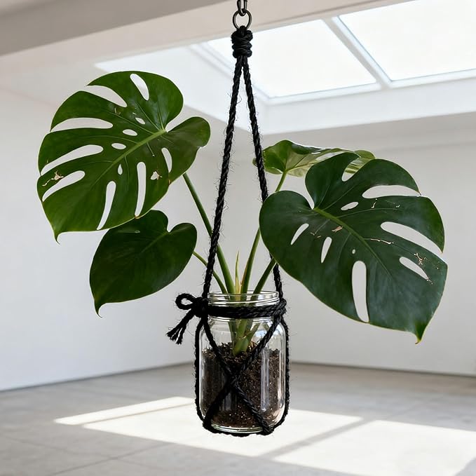 5mm 100 Feet Black Natural Jute Twine, for Crafts Gift, Craft Projects, Wrapping, Bundling, Packing, Holiday Packaging Twine, Gardening and More, Jute Rope to Use Around The House and Garden