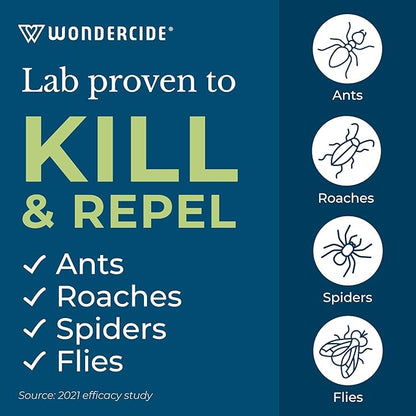 Wondercide - Indoor Pest Control Spray for Home and Kitchen - Ant, Roach, Spider, Fly, Flea, Bug Killer and Insect Repellent - with Natural Essential Oils - Pet and Family Safe — Lemongrass 16 oz
