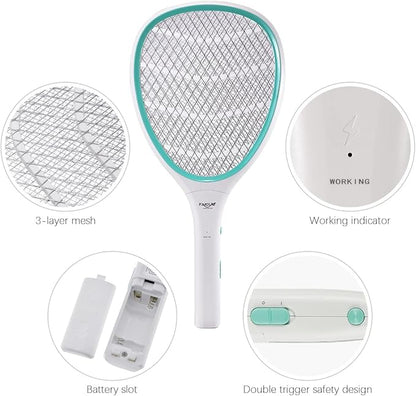 Faicuk 2 Pack Bug Zapper Racket Electric Fly Swatter