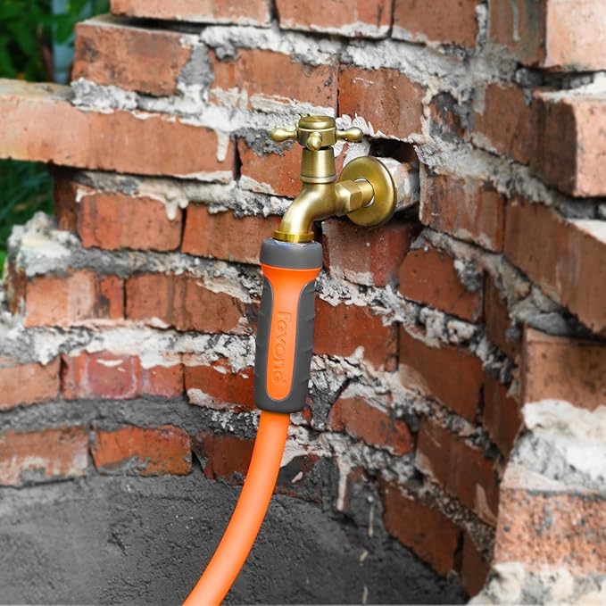 Fevone Garden Hose 55 ft., Lightweight Hybrid Water Hose, Flexible and Durable, Leak-Free Connections