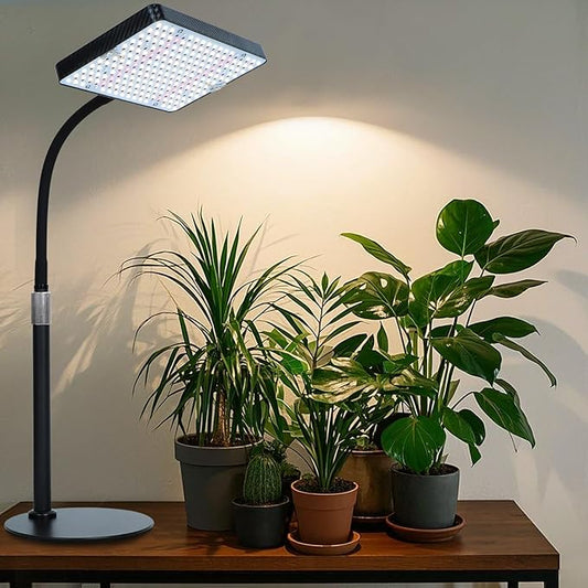 Tabletop Grow Light, Orchbloom Grow Lights for Indoor Plants 25W, Natural Sunlight Full Spectrum Plant Growing Lamps for Houseplants & Bonsai, 4/8/12 Hr Timer Plant Light Auto On/Off Everyday