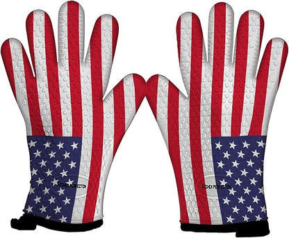 Kitchen perfection XL Silicone Smoker Oven Gloves-Extreme Heat Resistant BBQ Gloves-Handle Hot Food Right on Your Grill Fryer&Pit|Waterproof Grilling Cooking Baking Mitts|Superior Value Set+3 Bonuses