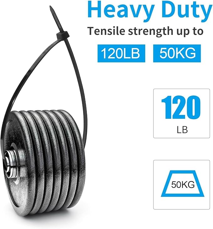 XINGO 14 inch Apple Green Zip Ties Heavy Duty 100 Pack, 120 LBS Tensile Strength, Premium Nylon Cable Wire Ties, Self-locking Plastic Ties for Indoor and Outdoor Use