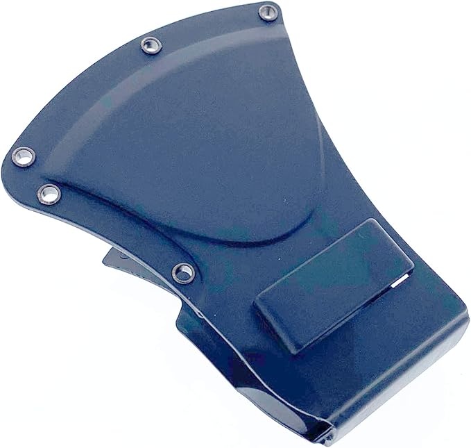 K-Musculo Otakumod 11" Tactical Ranger Axe. Hatchet. Stainless Steel Blade with Hard Cover. for Outdoor Camping - Hiking to Cut Branches, Make Fire. EDC Tasks (Black-Fire Starter)