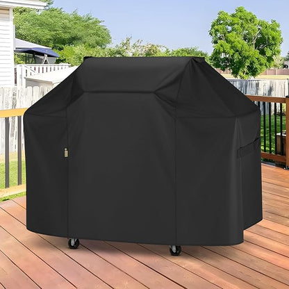Arcedo Grill Cover 58 Inch Compatible with Weber Genesis II LX and Genesis 300 Series 3 Burner Grills, Waterproof Heavy Duty Outdoor Gas BBQ Cover Compared to 7130