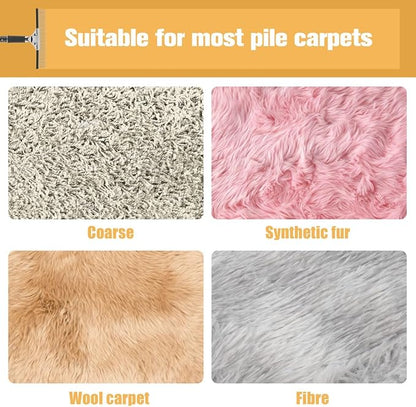 Big Carpet Rake with Long Handle, Making Carpets Fluffy Again, Clean Hair, Let Carpet Restore Softness