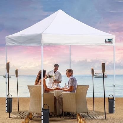 Eurmax USA Weight Capacity 112 LBS Extra Large Pop up Gazebos Weights Sand Bags for Pop up Canopy Tent Pergola Outdoor Instant Canopies, 4-Pack,Black (Without Sand) Dark Black