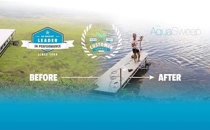 Scott Aerator 1 Horse Power, 115V Muck Blaster -100ft Cord | 1HP Aquasweep w/Truss Mount | Water Circulator | Water Agitator | Water Mover | Muck Blower