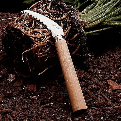 Japanese Saw Hand Saw - 8” Root Cutter with Sharp 2.75” Serrated Stainless Steel Blade and 30-Degree Cutting Angle - Garden Tools for Gardening and Landscaping by Kings County Tools