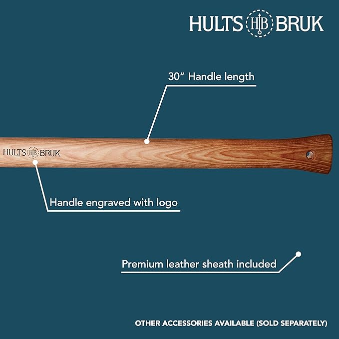 Hults Bruk 840740 Sarek Splitting Axe - 3.5 lb Head, 30" Handle
