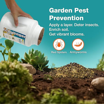 EcoVenger Multi-Purpose V-Granules 1.95LB Jug, Horticulture or Household Use for Indoor & Outdoor Protection Against Insects and Rodents, Improves Soil & Promotes Rooting, 100% Natural, Safe for Kids