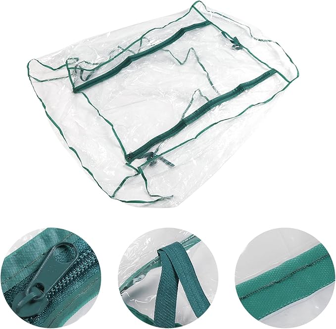 Mini Portable Garden Greenhouse PVC Cover - Outdoor Warm Plant Shelter for Flowers and Seedlings Without Stand