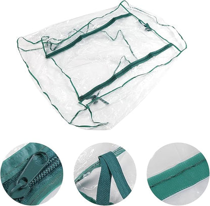 Mini Portable Garden Greenhouse PVC Cover - Outdoor Warm Plant Shelter for Flowers and Seedlings Without Stand