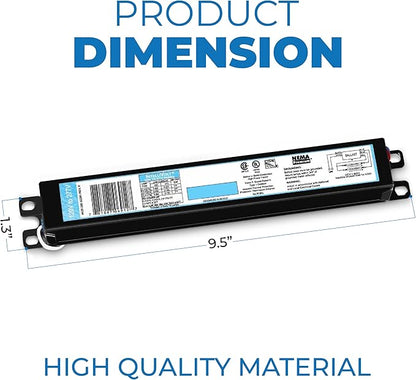 OHLECTRIC Replacement for ICN1P32-SC 1 Lamp - T8 Fluorescent Ballast, Electronic Ballast Replacement 120-277 Volt, Instant Start - Standard and Energy Efficient Ballasts - UL Approved