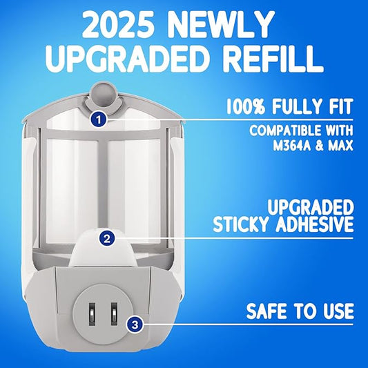 ZVVN 8 Pack Refill Cartridges, Refills Compatible with Indoor Light M364A and Max, Replacement 100% Fit (8 Refill Cartridges)