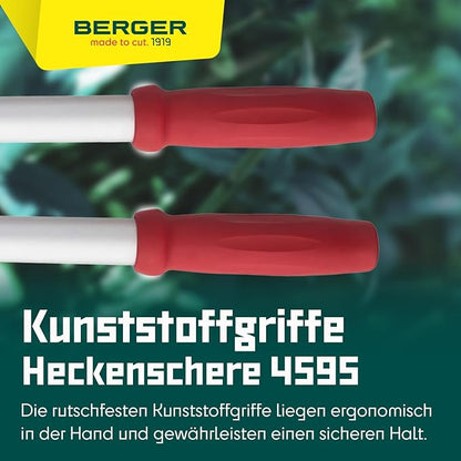 Berger hedge shear comfort 4595 with serrated blades and damper, length 57 cm