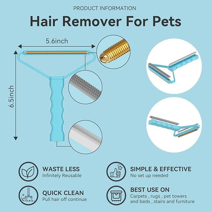 Carpet Rake,Lint Remover,Carpet Rake for Pet Hair Removal,Lint Brush,Lint Shaver for Carpets, Car Mat,Couch,Pet Bed,Furniture & Rug(3-Pack)