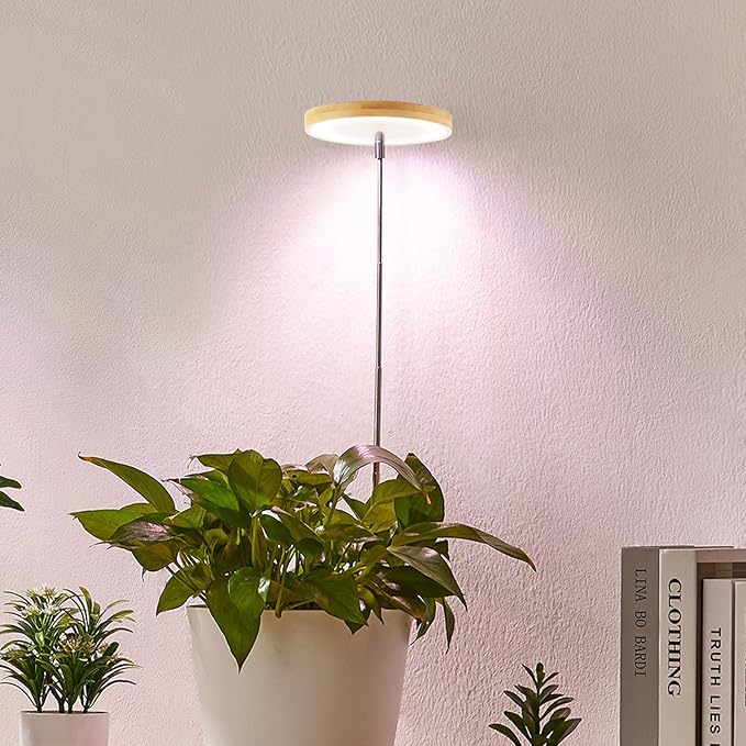 yadoker Plant Grow Light, LED Growing Light Full Spectrum for Indoor Plants,Height Adjustable, Automatic Timer, 5V Low Safe Voltage,Idea for Small Plant Light