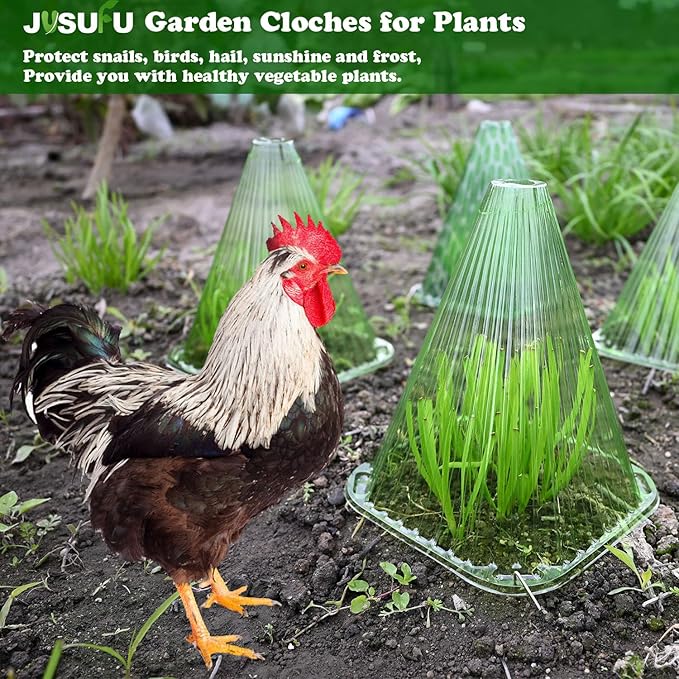 Garden Cloches for Plants, 20 Pack Plant Covers Reusable Plant Bell Cover Protects Plants from Birds, Frost,Snails Etc.