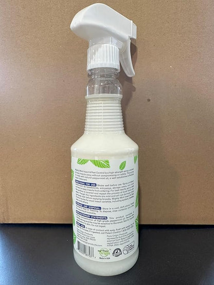 Mighty Mint Peppermint Oil Insect Repellent Spray – Natural Indoor & Outdoor Bug Control for Spiders, Ants, Roaches, and More – Plant-Based, Extra-Strong Formula - 16 oz (Pack of 2)