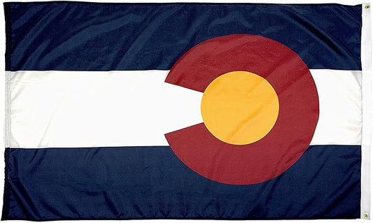 FlagSource Colorado Nylon State Flag, Made in the USA, 4x6'