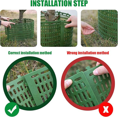 18pcs Tree Trunk Protector, Tree Guards Trunk Protector with Twist Ties, Resizable for Various Size Trees or Plants, Preventing Tree Bark Damage from Pruners, Mowers, and Rodents
