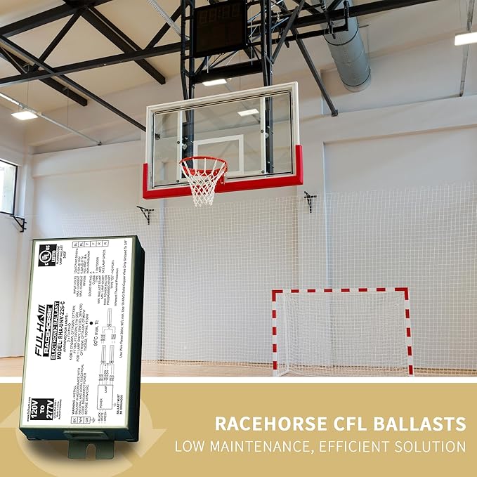 Fulham Lighting Fulham Racehorse CFL Ballast, RHA-UNV-226-C , White