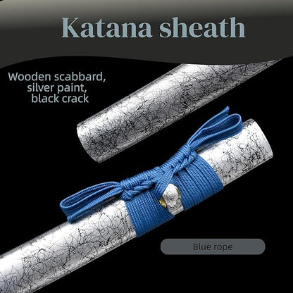A True Samurai Sword, Made of 1095 high Carbon Steel with Sharp Blades, Suitable for Martial Artists and Players to Collect, Full of Tang Dynasty
