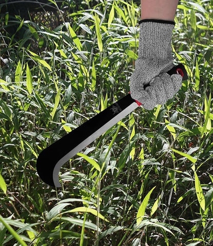 Machete, 15 Inch Gardening Machete for Outdoor and Yard Work, 3Cr13 Stainless Steel and Non-Slip Handle with Nylon Sheath