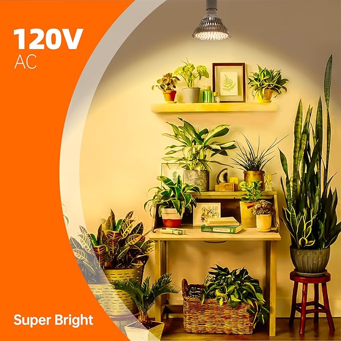 Bstrip LED Hanging Grow Light, Grow Light Bulb for Indoor Plants, 25W Full Spectrum Hanging Grow Light,3000K Plant Light Bulbs with 16.4FT Power Cord, Pendant Grow Lights for Indoor Plants, 1 Pack