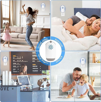 Flying Insect Trap Indoors, Gnat Killer Indoor Captures Fruit Flies, Mosquito and Gnats, Gnat Traps for House Indoor (1 Plug-in Base + 2 Cartridges)