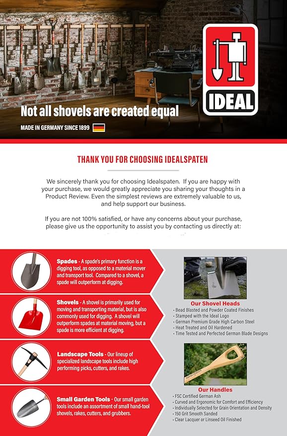 IDEALSPATEN - Made in Germany Since 1899 - Kassel Pick Axe - Professional Pick for Trenching Digging Hard Ground Soil, 5.75lb - 36.5in (Kassel)#IS410