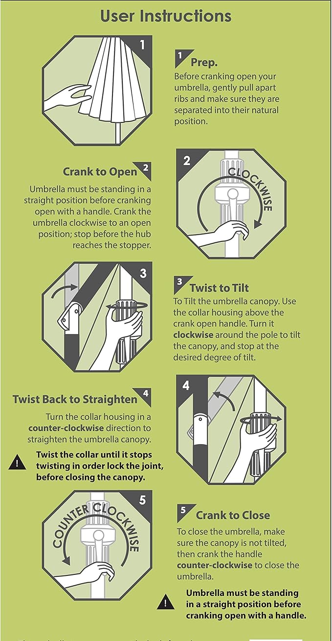 California Umbrella 9' Round Aluminum Pole Fiberglass Rib Market Umbrella, Crank Lift, Collar Tilt, Black Pole, Sunbrella Spectrum Mist
