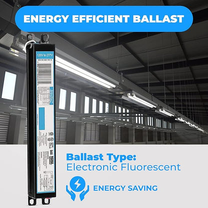OHLECTRIC Replacement for ICN2P32-SC 1&2 Lamp - T8 Fluorescent Ballast, Electronic Ballast Replacement 120-277 Volt, Instant Start - Standard and Energy Efficient Ballasts - UL Approved