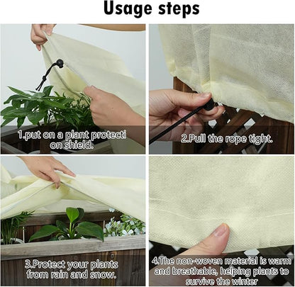 Rectangular Plant Protection Cover, Winter Outdoor Garden Plant Frost Protection Blanket, Plant Frost Protection Cover, Plant Protection Wrap Cover, 1 Piece, 102 x 27 x 20 Inches